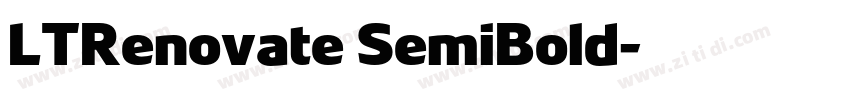 LTRenovate SemiBold字体转换